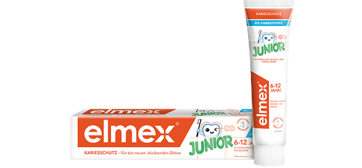 Зубная паста Elmex Junior для детей от 6 до 12 с амином и фторидом