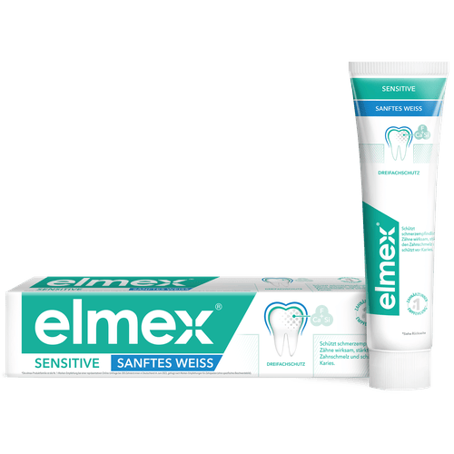 Отбеливающая зубная паста для чувствительных зубов elmex Sensitive